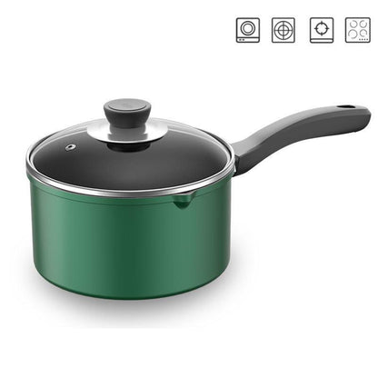 Milk Pot Green Non-stick Pot Household Baby Food Supplement Pot Baby Milk Pot with Milk Noodle Soup Pot