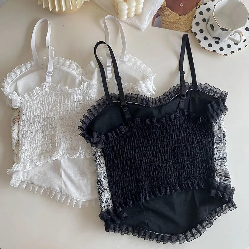 Lace Camisole Women's Outer Wear Trendy Inner Design Niche Short Beautiful Back Tube Top Top