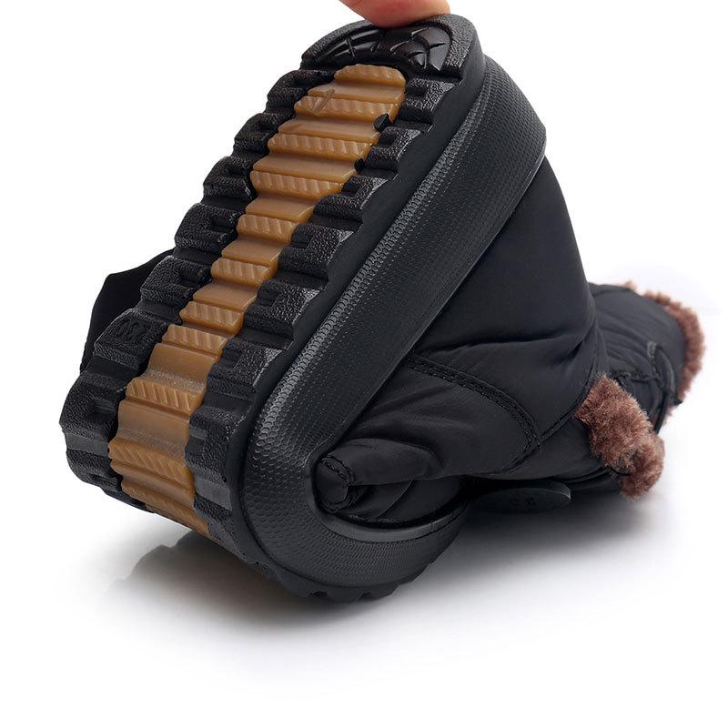 Thick Fur Snow Boots for Women Winter Ankle Boots Warm Waterproof Booties Black Red Casual Shoes Plus Size Outdoor Footwear Non Slip