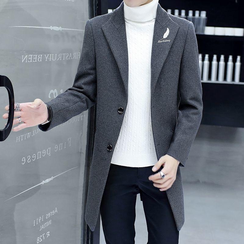 M-5XL Mid-length Winter Thicken Jacket Men's Trendy Casual Windbreaker Men's