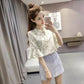 Women's Chiffon Shirt Spring V-neck Shirt Bell Sleeve Top Blouse Women Blusas Ropa De Mujer