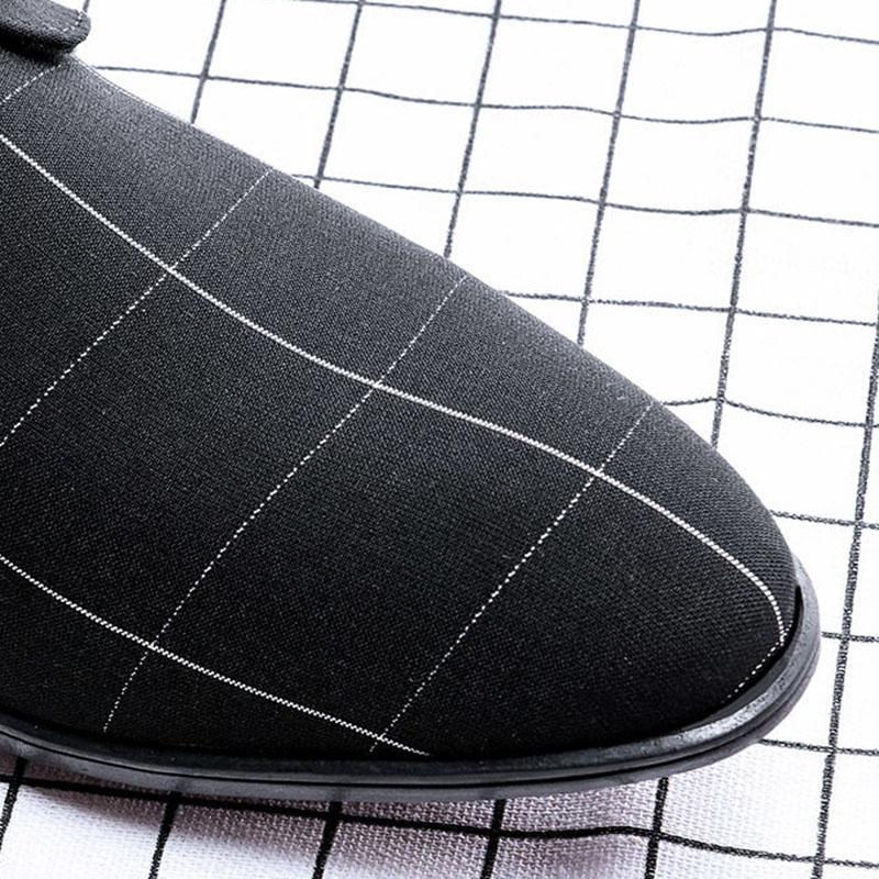 Men's Cloth Face Versatile Men's Korean Version British Formal Wear Pointy Breathable Suit Casual Shoes