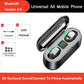 Bluetooth Earphones Mini LED Display Headphone Stero Sound 2000mah Power Bank Sport Wireless Headset