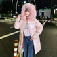 Glossy Cotton Clothes Women's Bread Clothes Female Students Korean Version of Loose Cotton-padded Coat In The Long Thick Padded Jacket Coat
