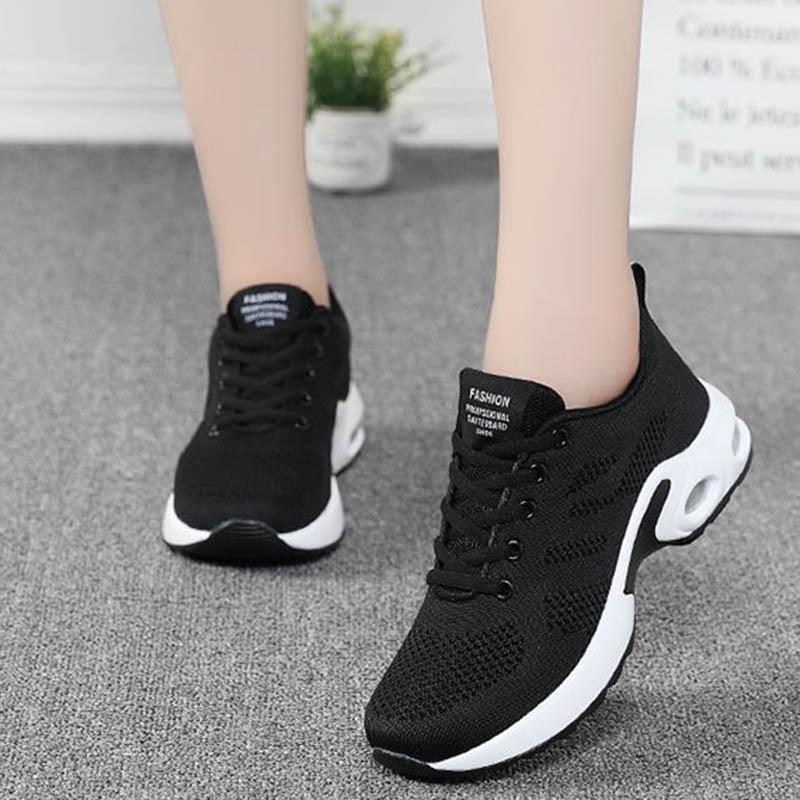 Size 35-40 Women Low-top Mesh Sneakers Student Non-slip Basketball Shoes Breathable Running Shoes Wear-resistant Waterproof Skate Shoes