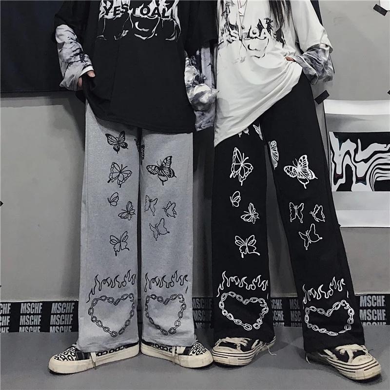 Harajuku Printed Pants Women's Pants Streetwear Woman Harem Pants Autumn Ladies Casual Pants Plus Size