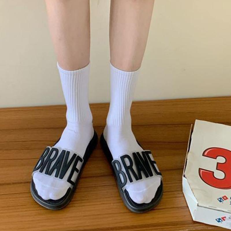 Slippers Female Summer Korean Style Fashion Indoor Home Home Non-slip Bath Sandals Outer Wear Letter Slippers