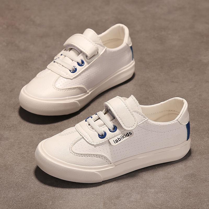 Kids Sneakers Boys Shoes Girls Trainers Children Leather Shoes White Black School Shoes Pink Casual Shoe Flexible Sole Fas
