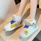 Color-blocking Snow Boots Women's Autumn and Winter Plus Velvet Cotton Shoes Thick-soled Waterproof Non-slip Short Boots