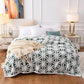 Bed Bedspread Winter Warmth Thickening Three-dimensional Double Layer Comfort Cotton Wool Jacquard Blanket Lamb Wool Blanket Home Textile Bedspread