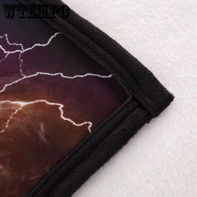 football Printing Flannel Lamb Cashmere Double Sided Blanket Thick Winter Warm
