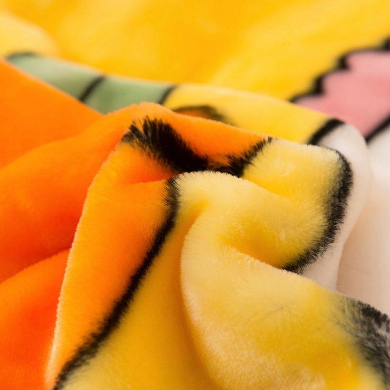 Double-layer Warmth and Thick Flannel Blanket Coral Fleece Warmth Breathable Blanket Winter Warmth Cartoon Fleece Blanket Soft and Comfortable