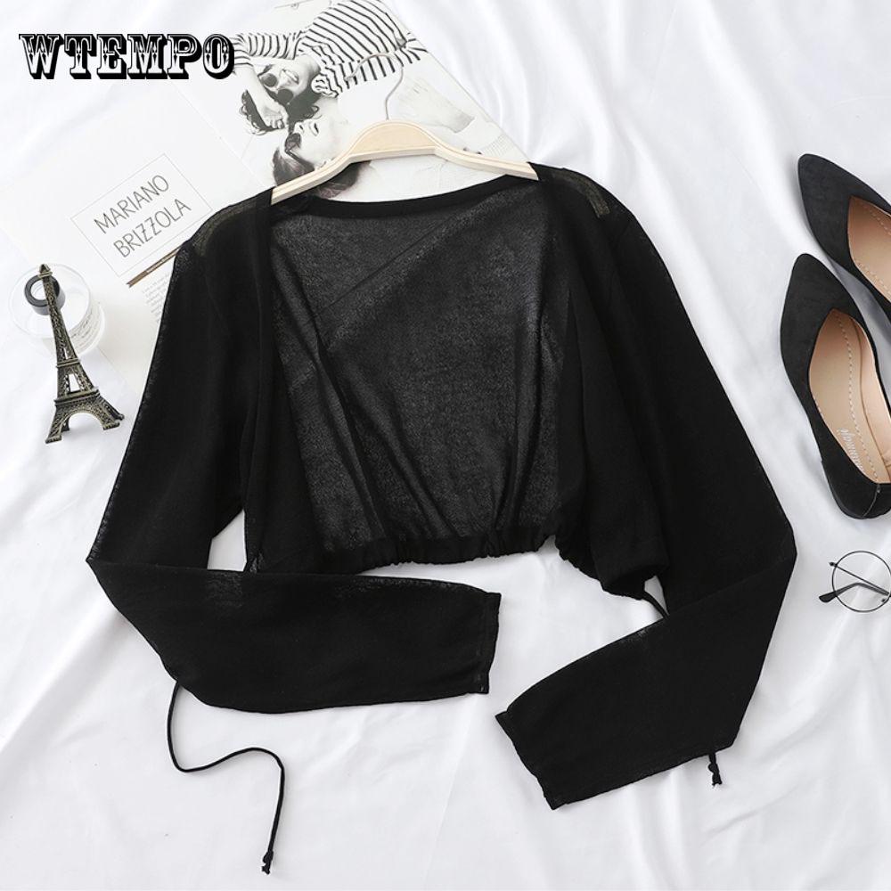Summer  Women Short Chiffon Cardigan Female Lady Sleeve Sun Protection Clothing beach Shirt