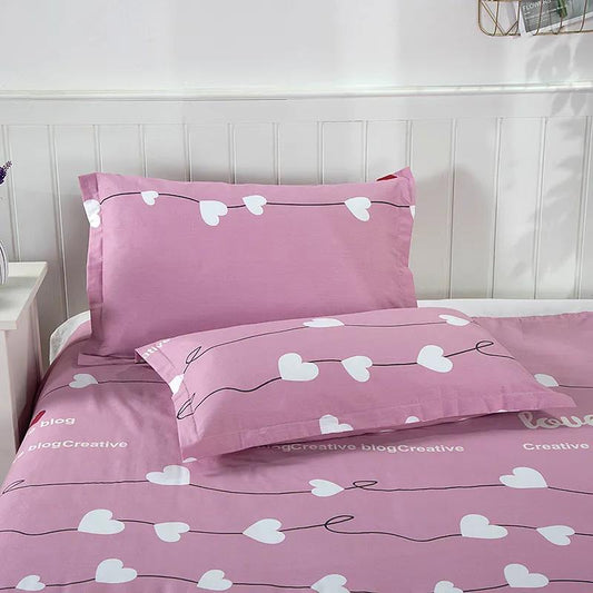 100% Cotton Thick Pillowcase Single Double Bed Upper Pillow Core Cover Student Dormitory A Pair of Pillowcases