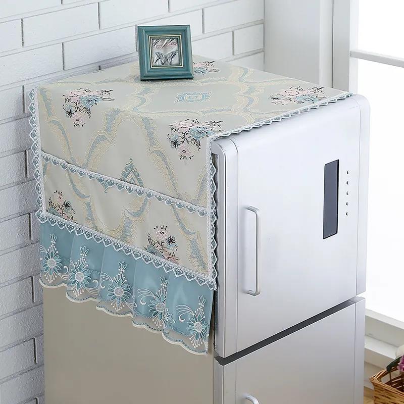 High-grade Lace Refrigerator Cover Dust Cover Single Door Double Door Universal Refrigerator Cover Cloth 55*140cm