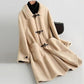 Elegant Autumn Winter Women Long Coat Jacket Casual Wool Overcoat Fashion Solid Long Cashmere Coats