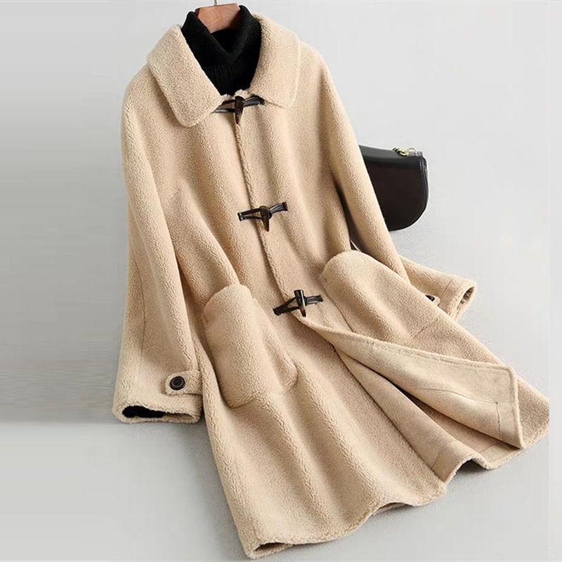 Elegant Autumn Winter Women Long Coat Jacket Casual Wool Overcoat Fashion Solid Long Cashmere Coats