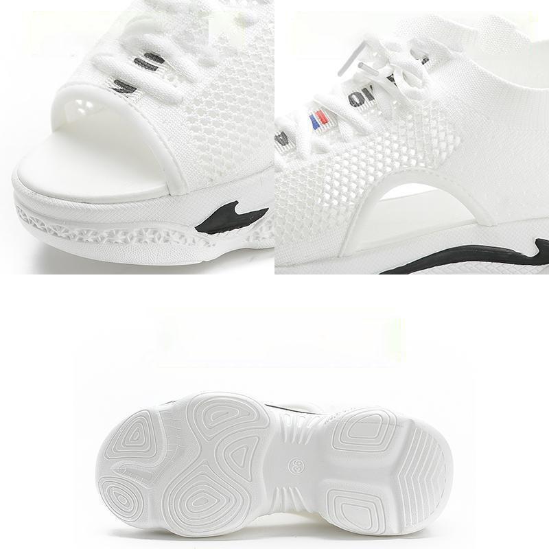 Women's Sports Sandals Summer Breathable and Comfortable Hollow Mesh Shoes All-match Platform Casual Shoes