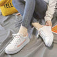 Women's Summer Flat Ins Board Shoes Casual Sports Shoes Korean Version All-match Small White Shoes Ladies Heightening Shoes Student Skate Shoes