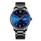 Fashion Men'S Calendar Watch Stainless Steel Strap Roman Digital Watch Business Watch