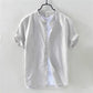 Linen Shirt Men's Short-sleeved Stand-up Collar Summer Thin Loose Cotton and Linen White Shirt Men's Small Fresh Casual Shirt Men