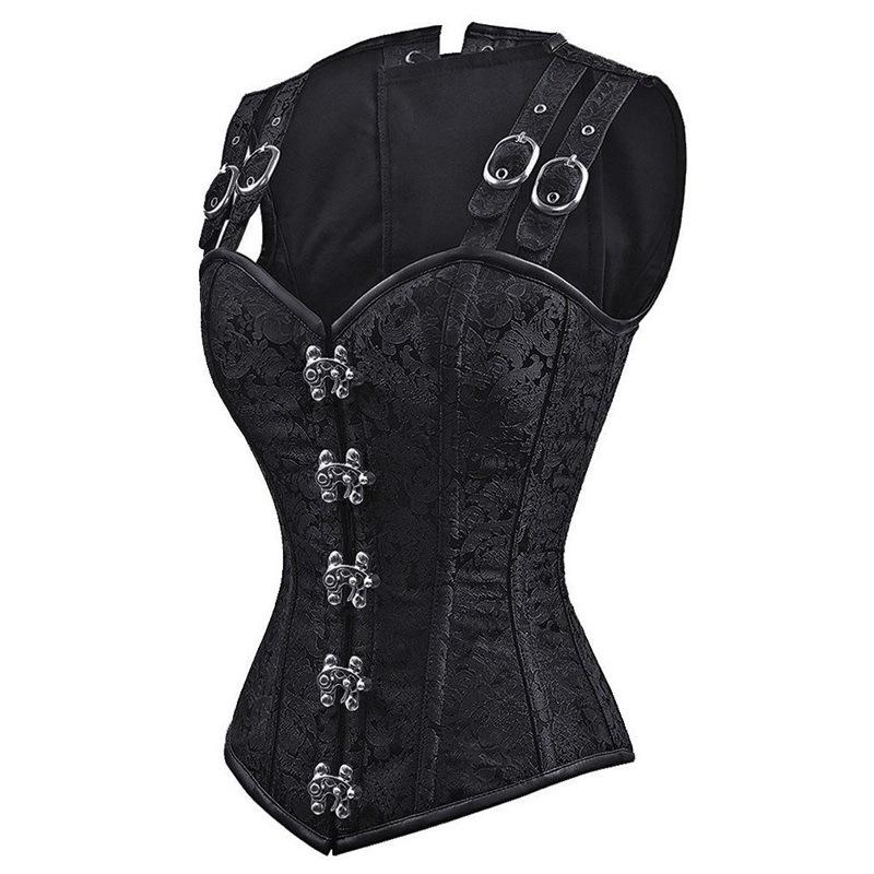 Strapless  Corset Top Retro Strapless Corset Fashion Corset Undergarment Retro Corset Pirate Tops