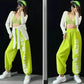 Casual Pants Children Trend Hip Hop Jazz Dance Square Dance Street Dance Pussy Casual Sports Trousers Letter Printing