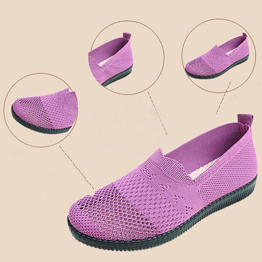 Old Beijing Soft-soled Cloth Shoes Women Middle-aged and Elderly Mother Shoes Net Shoes Women's Breathable Elderly Shoes