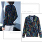 Autumn Winter Ladies V-Neck Cardigan Printing Sweater Coat