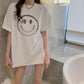 Cotton Mid-length Short-sleeved T-shirt Women's Korean Version Drill Loose Temperament All-match Trend