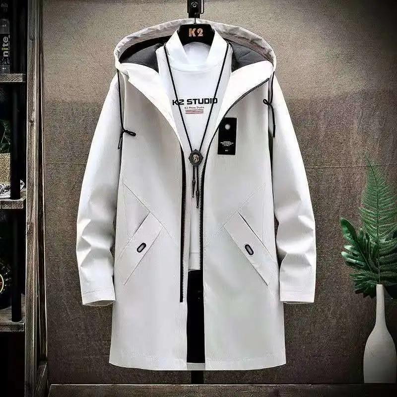 Spring and Autumn Men's Trench Coat Mid-length Autumn and Winter Jacket Men's Clothing
