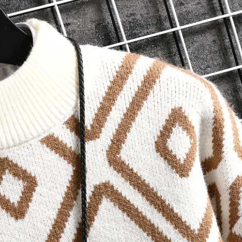 Winter Plus Velvet Thick Sweater Men's Warm and Handsome Bottoming Shirt Fashion Sweater