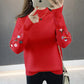 Pofulove Women's pullover knit Raglan long sleeved  Half turtleneck sweater coat  Loose Lady pullover Top Sweater Warm  winter