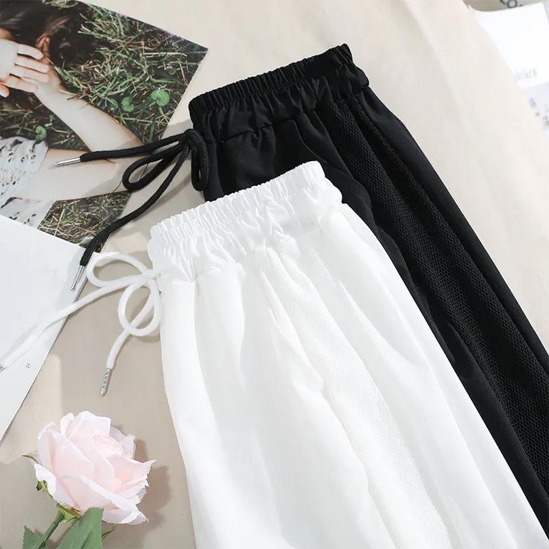 Ins Tide Sports Pants Female Students Summer Thin Section Beam Feet Were Thin All-match Japanese and Korean Casual Nine-point Pants