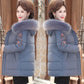 Middle-aged and Elderly Women's Short Down Cotton-padded Jacket Mothers Wear Coat Big Fur Collar Thick Padded Jacket