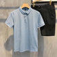 Striped Lapel Short-sleeved Men's POLO Shirt British Retro All-match Casual T-shirt Slim Paul Shirt
