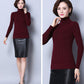 Women's Woolen Sweater Winter Thickened Warm  Slim Cashmere Sweater Turtleneck Sweater  Jumper Tops