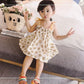 Children Dress Spring Summer Sling Kids Clothing  Baby Girls Clothing Solid Sleeveless Dress Girl