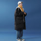 Winter Padded Jacket Female Student Korean Style Loose Mid-length Fake Two-piece Bread Suit Ins Hooded Cotton-padded Jacket