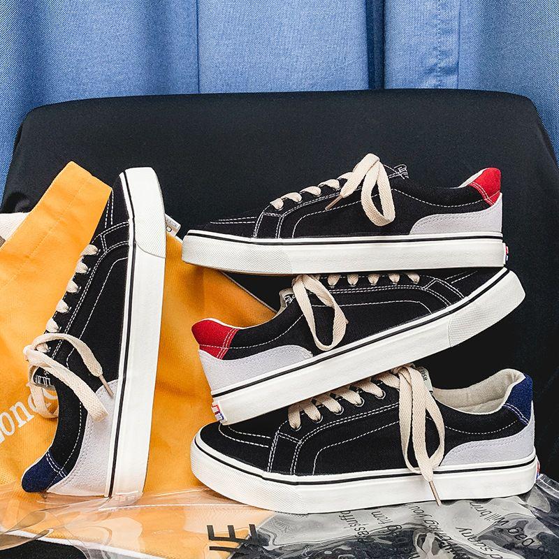 Canvas Fabric Man Sneakers Shoes Slip Resistance Autumn Luxury Men's Casual Shoes Flats Male Vulcanize Shoes Men