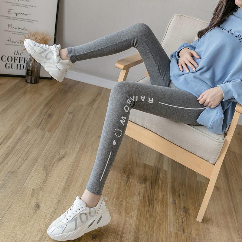 Spring and Summer Thin Pregnant Women's Leggings Thin Fashion Pregnant Women's Pants Cotton Maternity Long Trousers