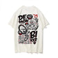 Men High Street T-shirts Oversized O-neck Short Sleeve Casual Shirts Summer Soft Loose Tops Harajuku Trendy Personality Tees
