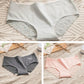3Pcs/Set Seamless Cotton Lace Panties Women's Lace Breathable Underpants Mid-waist Graphene Crotch Briefs