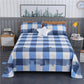 Three-piece Cotton Bed Sheet Full Sleep Single Fine Grain Coarse Cloth Non-fading Cotton Fabric Sweat-absorbent Breathable and Warm All Seasons
