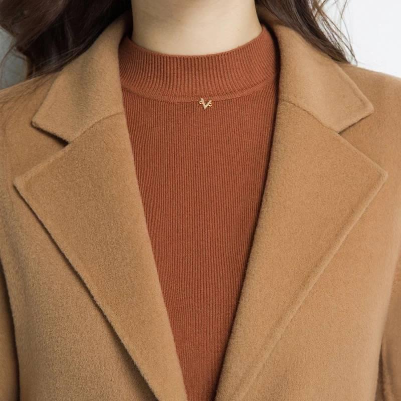 Winter Wool Coat Women Casaco Feminino Ladies Autumn Jacket Slim Long Woolen Coats Women Overcoat