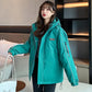 Autumn and Winter Cotton-padded Female Students Casual Loose Tooling Top Outer Wear Thickened Windproof Cotton-padded Jacket Couple Clothes