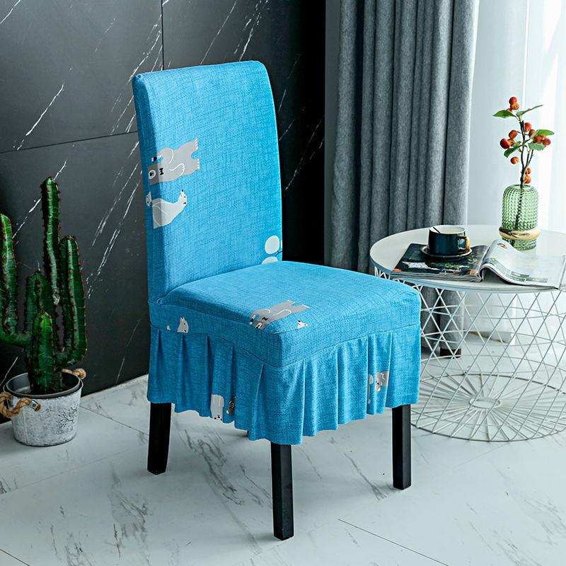 2/4/6Pcs  Stretchable Dining Chair Cover Spandex Elastic Pastoral Modern Slipcovers Furniture Cover for Kitchen Wedding