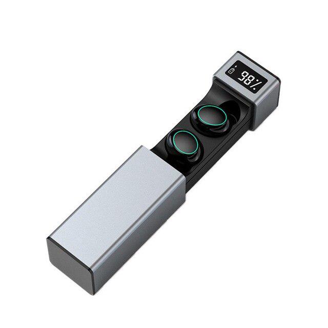 Waterproof 5.0 Earphones Bluetooth Mini HIFI TWS Earbuds Push-pull Headphones LED Display Headset