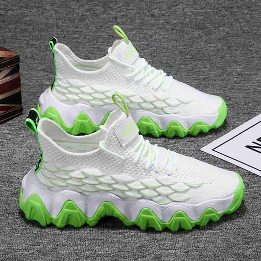 Plus Size 39-44 Fashion Summer Men Sneakers Low-top Mesh Running Basketball Shoes Outdoor Non-slip Shockproof Shoes