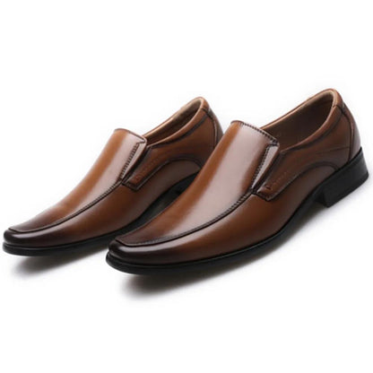 Vintage Design Men's Casual Leather Shoes High Quality Elegant Formal Wedding Casual Shoes Men Light Slip on Office Oxford
